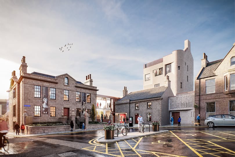 An artist impression of the new Peterhead Library