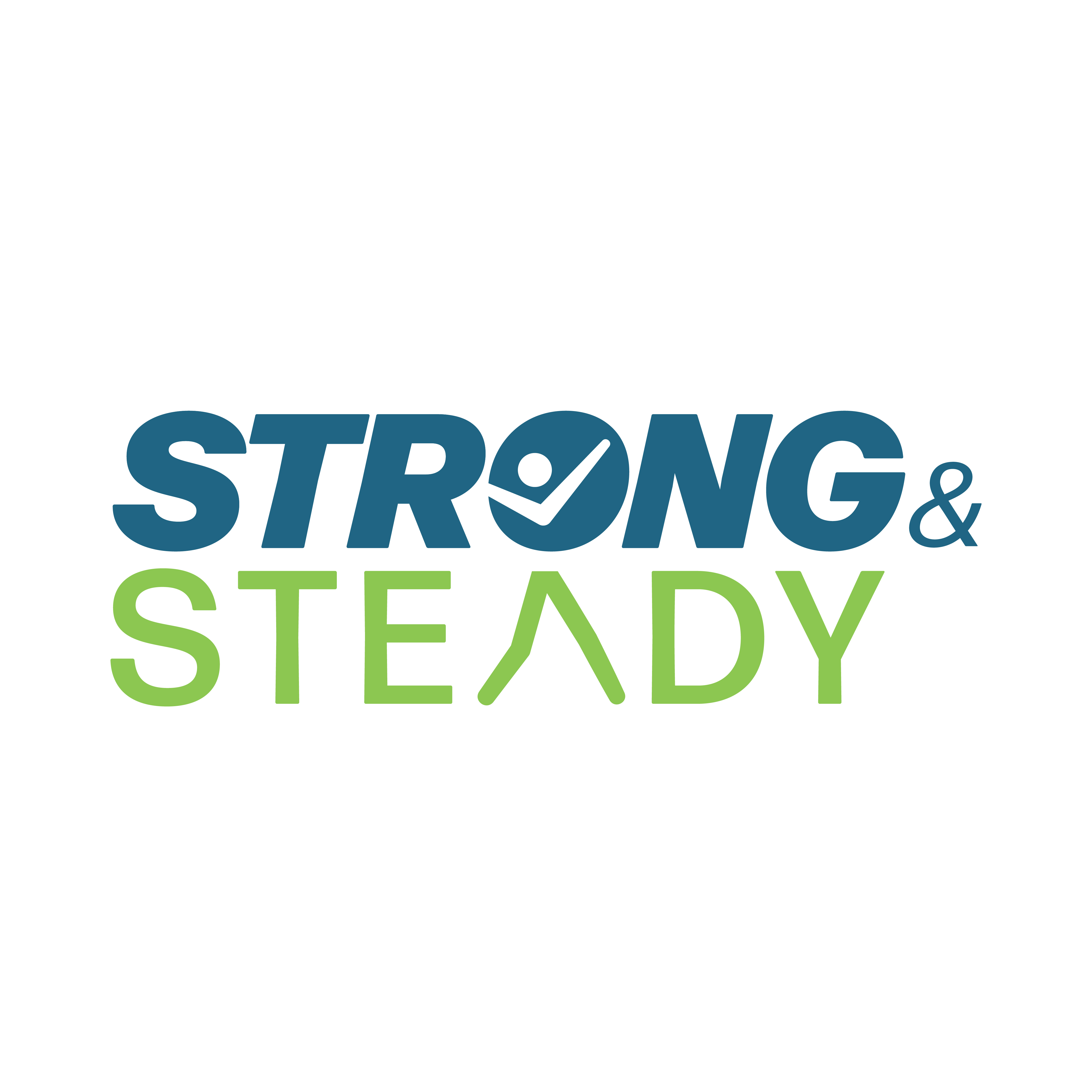 Image reads 'Do you want to feel stronger, steadier and move with more confidence?' It has an image of some lower legs on a green background. 
